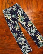 Pantalon catimini 4 ans palmier bleu 