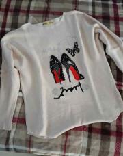 Pull rose taille unique 