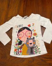 T shirt boboli 4 ans blanc fille 