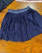 Jupe plissée 4 ans sergent major bleu marine 