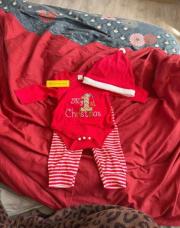 Body + pantalon & bonnet mon premier Noël taille 3/6 mois SHEIN 