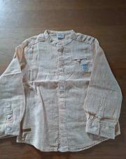 Chemise col Mao orange Tao 4 ans 