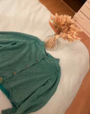 Gilet pailleté vert 3A Kiabi 
