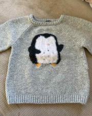 Pull gris pingouin 2 ans 