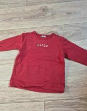 Pull bordeau hello