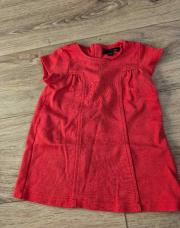 Robe courte manche rouge 