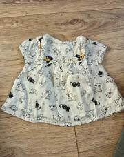 Blouse courte manche chat