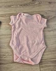 Body rose courte manche
