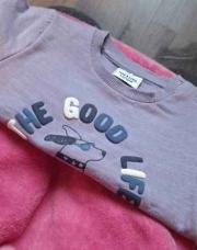 Pull mauve tao 6mois 68cm 