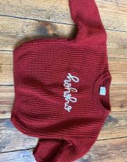 Pull Noël Hohoho bordeaux -18/24 mois 
