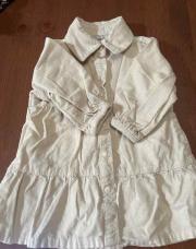 Robe beige velours t.68