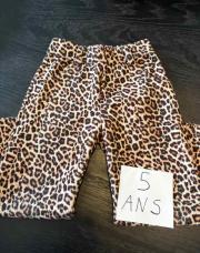 Pantalon léopard 5 ans 