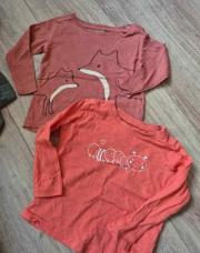 2 pulls longues manches renard bordeau