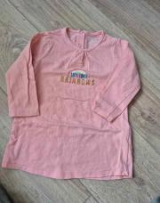 Pull longue manche rose avec arc en ciel