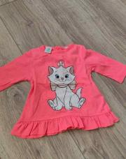 Pull longue manche marie rose fluo