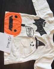 Sweat blanc Halloween 12 mois 