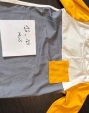Sweat 3 couleurs jaune 12/18m