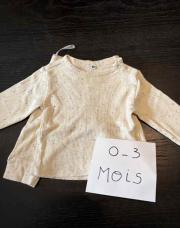 Ensemble 2 pièces beige bleu tache 