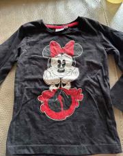 T manche longue noir Minnie 3/4 ans 