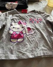 T manche longue hello kitty gris 