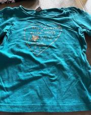 T manche longue turquoise 