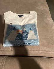 T-shirt sapins sequins 10 ans 