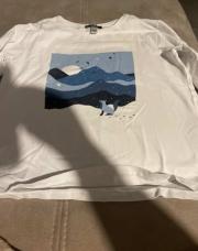 T-shirt dessin bleu 10 ans 