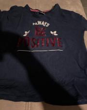 T-shirt bleu be positive 10 ans 
