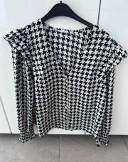 Blouse noire et blanche Shein