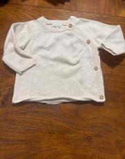 Pull vertbaudet 6 mois beige 