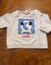 Pull smile obaibi gris 6 mois 