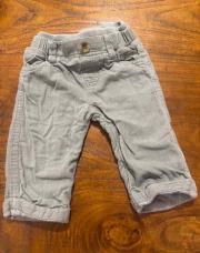Pantalon velours gris groseille 9 mois 