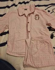 Pyjama rose à pois