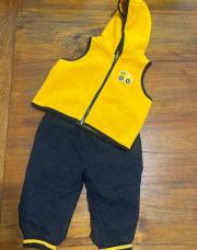 Ensemble 6 mois jaune et noir 