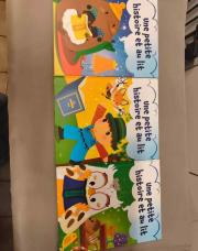 lot de 3 livres une petite histoire et au lit