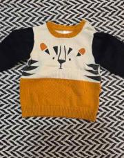 Pull orchestra 3M moutarde beige tigre