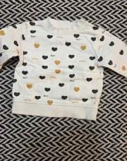 Pull blanc cœur 80cm