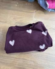 Pyjama mauve cœur 12qm
