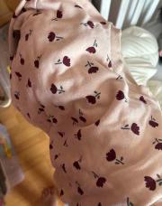 Pull rose à fleurs Kiabi 3 ans 