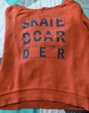 Pull capuche orange 5 ans