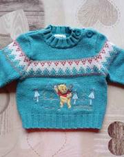 Pull bleu Winnie 9 mois 