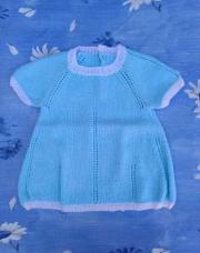 Robe bleue laine 18 mois 