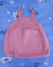 Robe SM rose laine 18 mois 