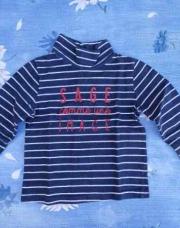 Sous-pull bleu ligné 24 mois