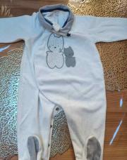 Pyjama blanc chat  obaibi 6 mois 