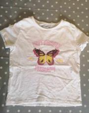 T-shirt MC blc 5ans papillon sequins 
