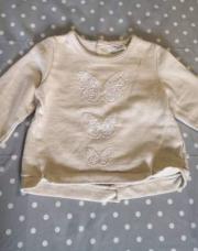 Pull crème papillons2ans TAO 
