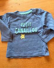 T shirt longue manche canaillou 6 mois 