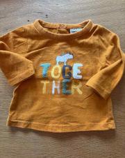 T shirt longue manche together brun tape à l’œil 3 mois 
