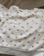Pull cœur doré - 74cm